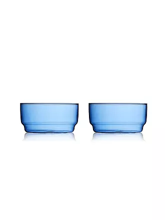 LYNGBY GLAS | Schale 2er Set TORINO 50cl Blau | 